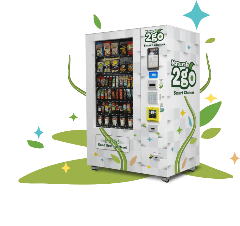 Illustrative example of naturals2go vending machine