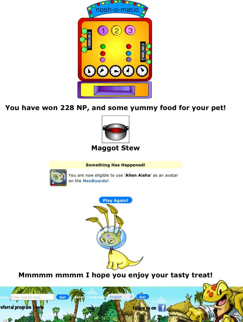 Illustrative example of neopets alien vending machine