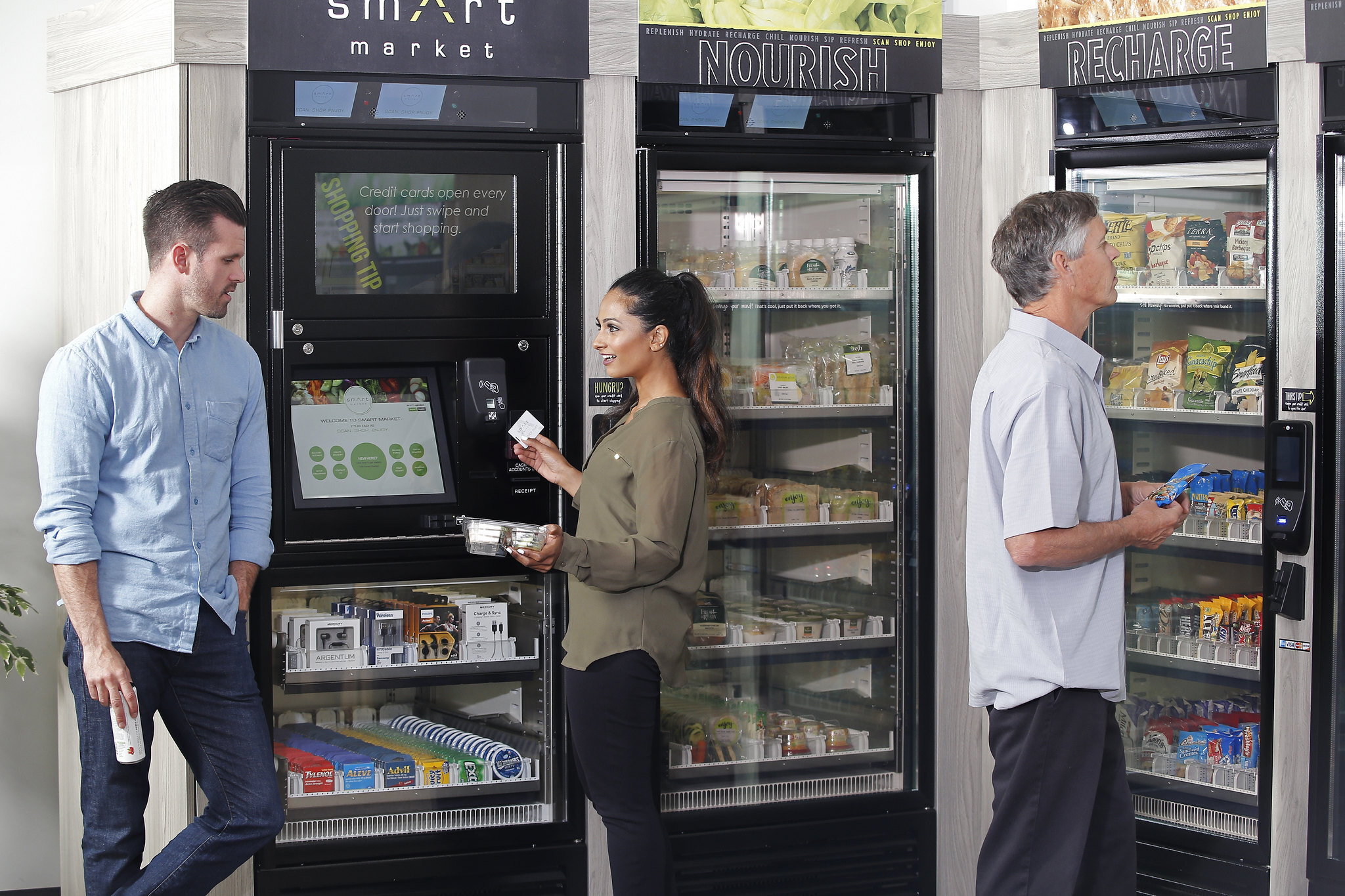 Illustrative example of new vending machines