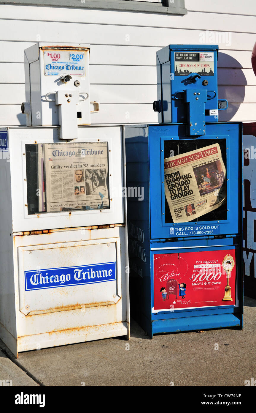 Illustrative example of newspaper vending machine near me