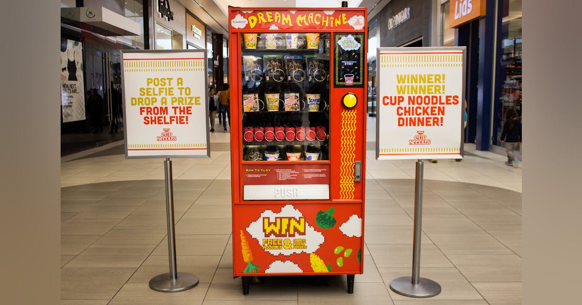Illustrative example of noodle vending machine