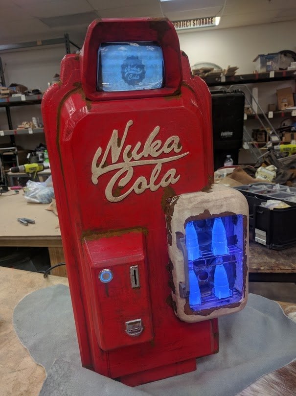 Illustrative example of nuka-cola vending machine