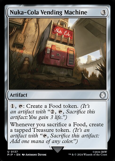Illustrative example of nuka-cola vending machine