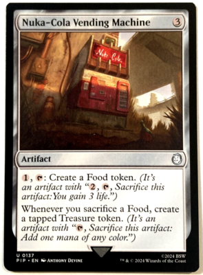 Illustrative example of nuka-cola vending machine mtg