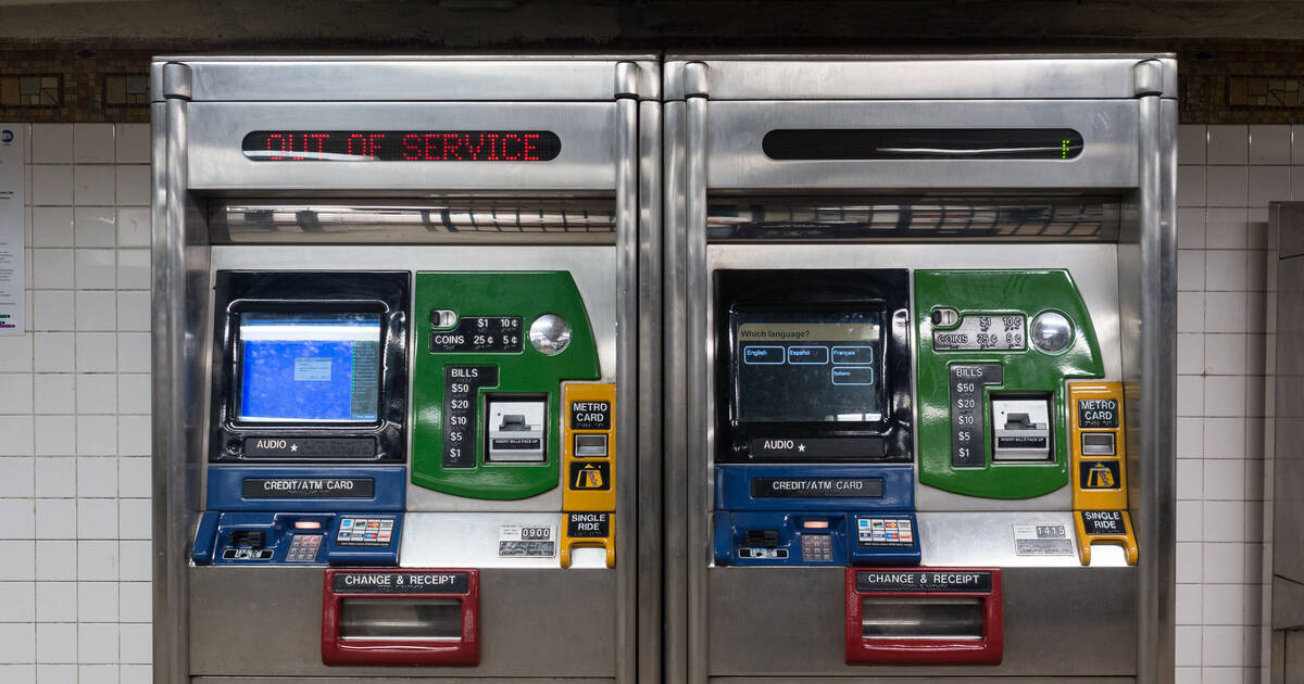 Illustrative example of nyc metrocard vending machine