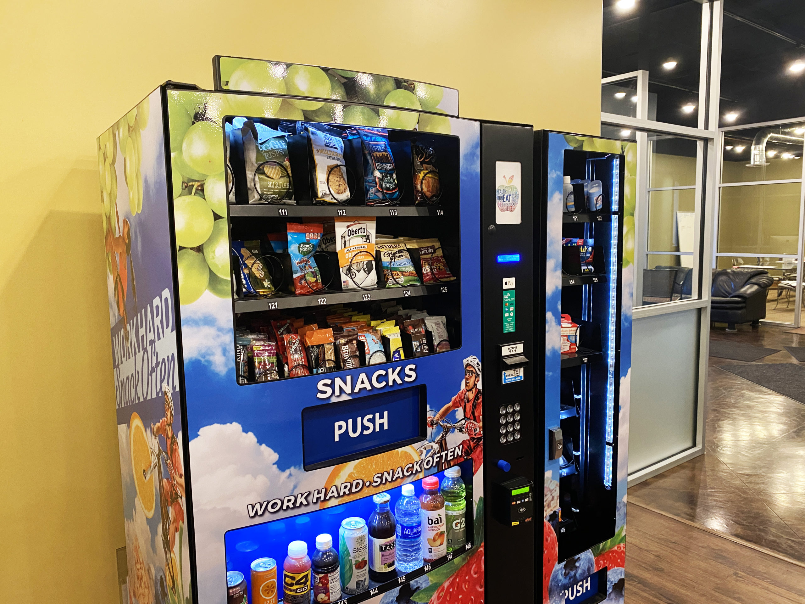 Illustrative example of office vending machines