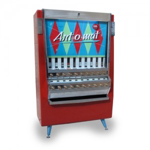 Illustrative example of old cigarette vending machine