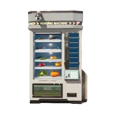 Illustrative example of once human vending machine