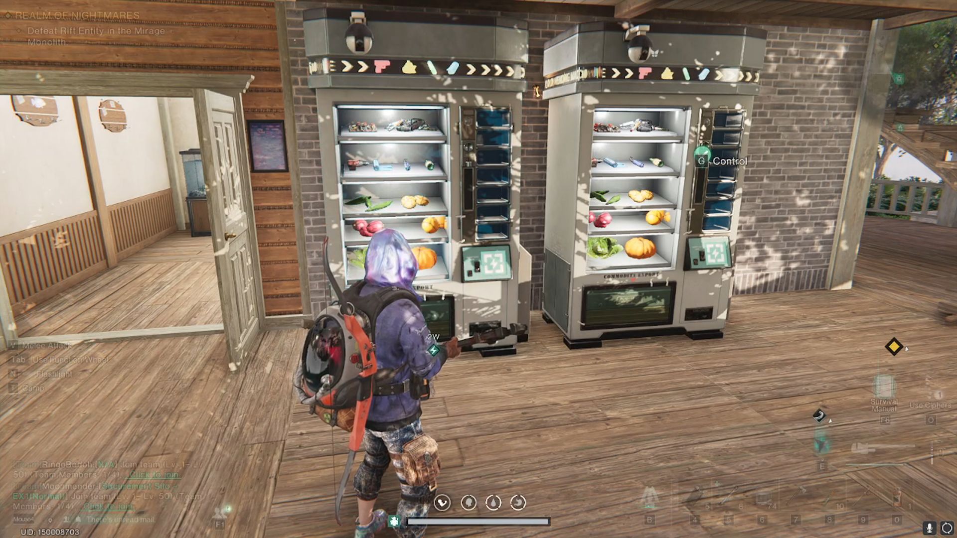 Illustrative example of once human vending machine price list