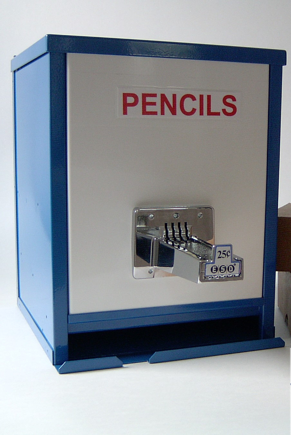 Illustrative example of pencil vending machine