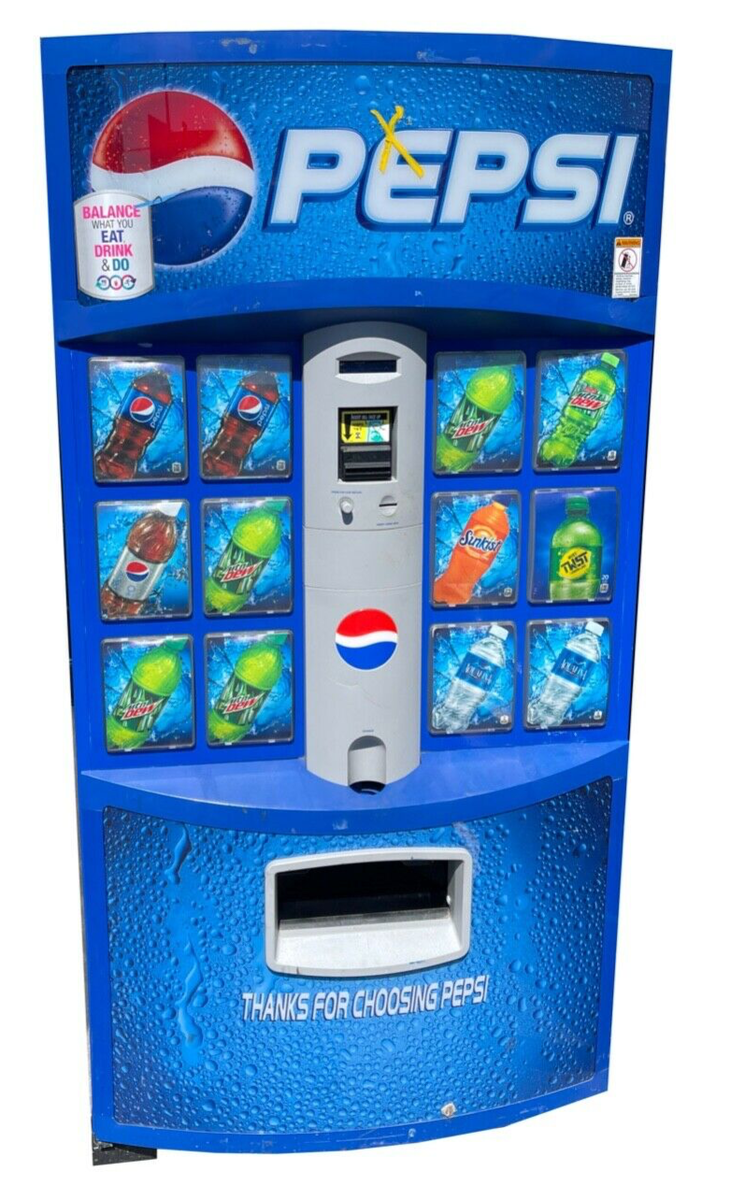 Illustrative example of pepsi vending machine for sale