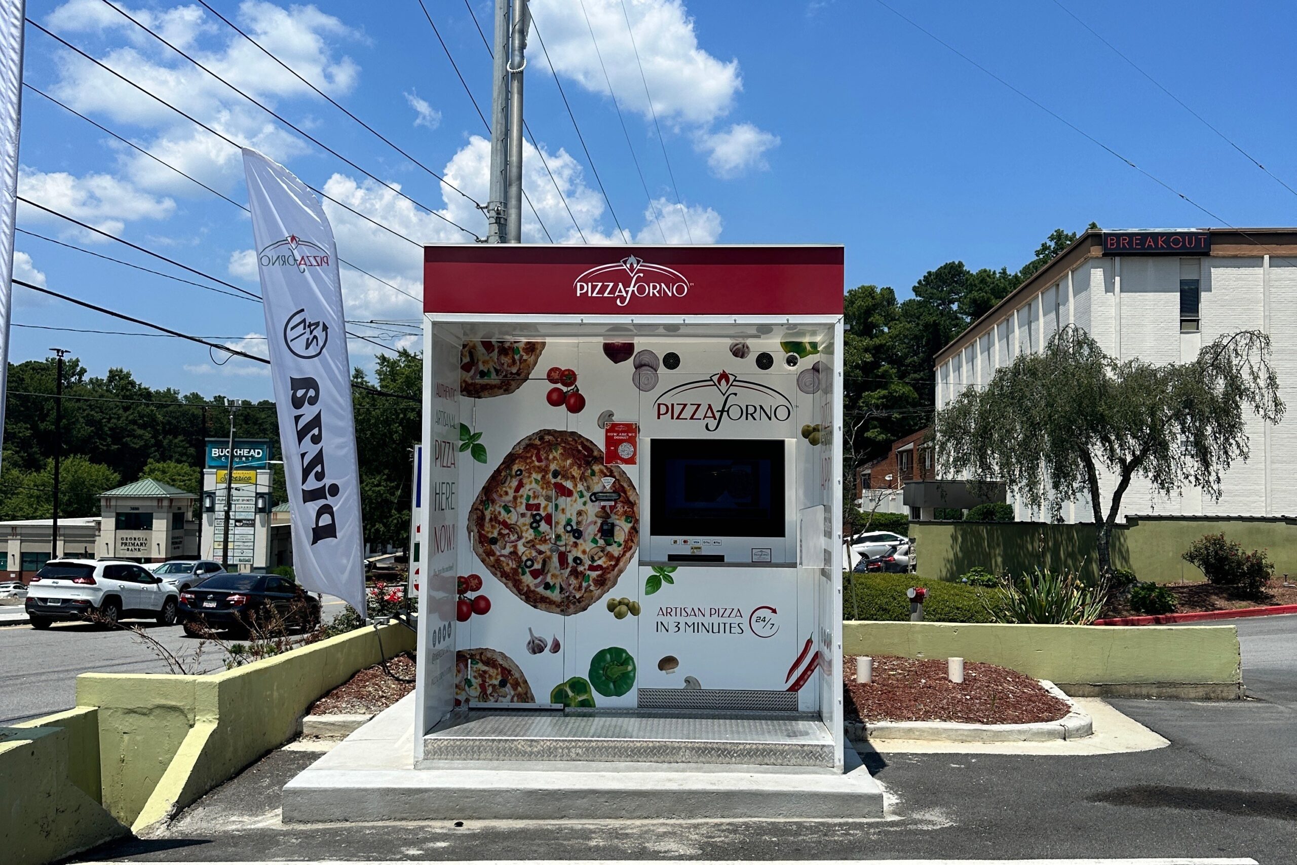 Illustrative example of pizza vending machine atlanta