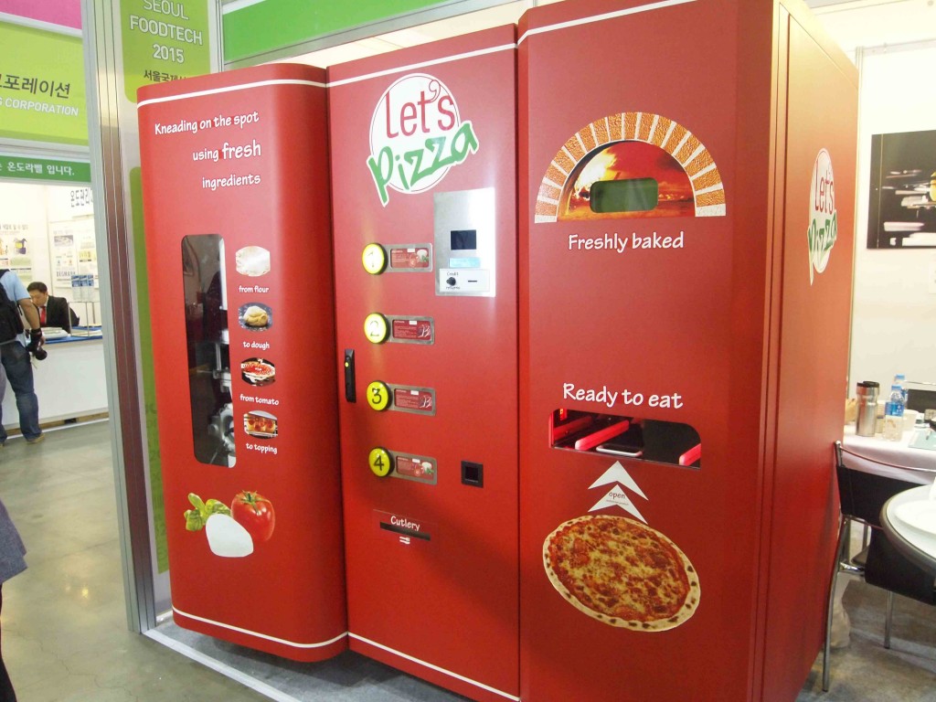 Illustrative example of pizza vending machine japan