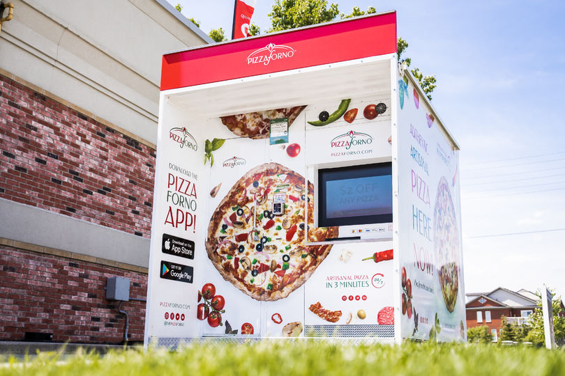 Illustrative example of pizza vending machine near me