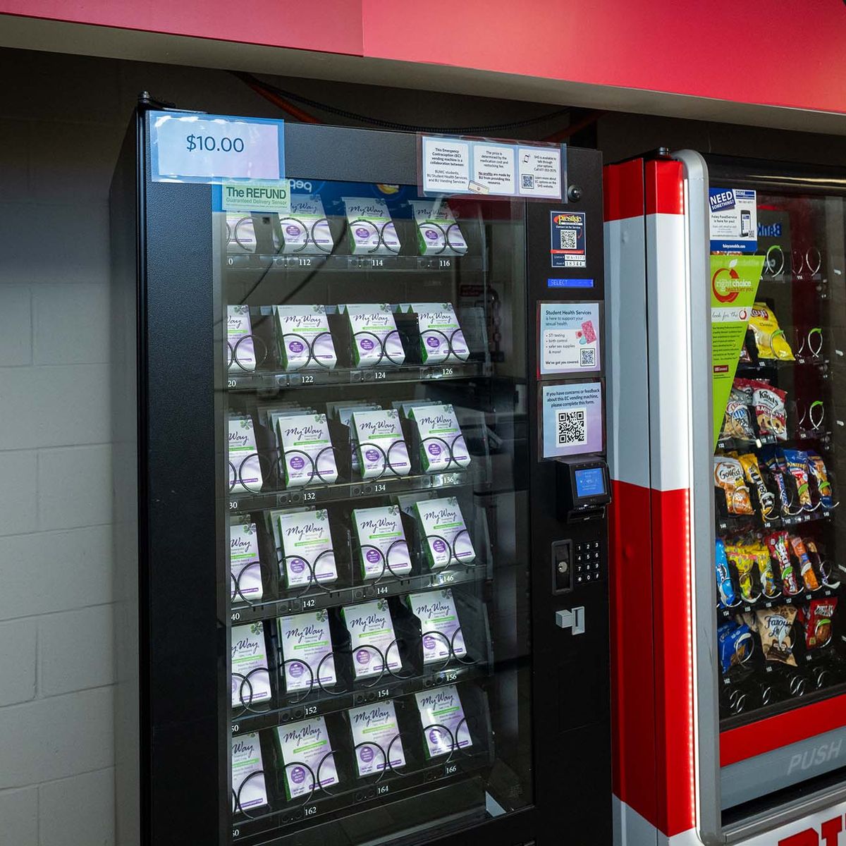 Illustrative example of plan b vending machine