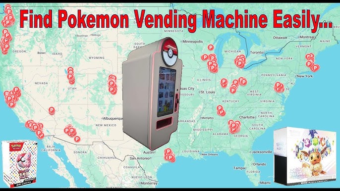 Illustrative example of pokemon center vending machine locations