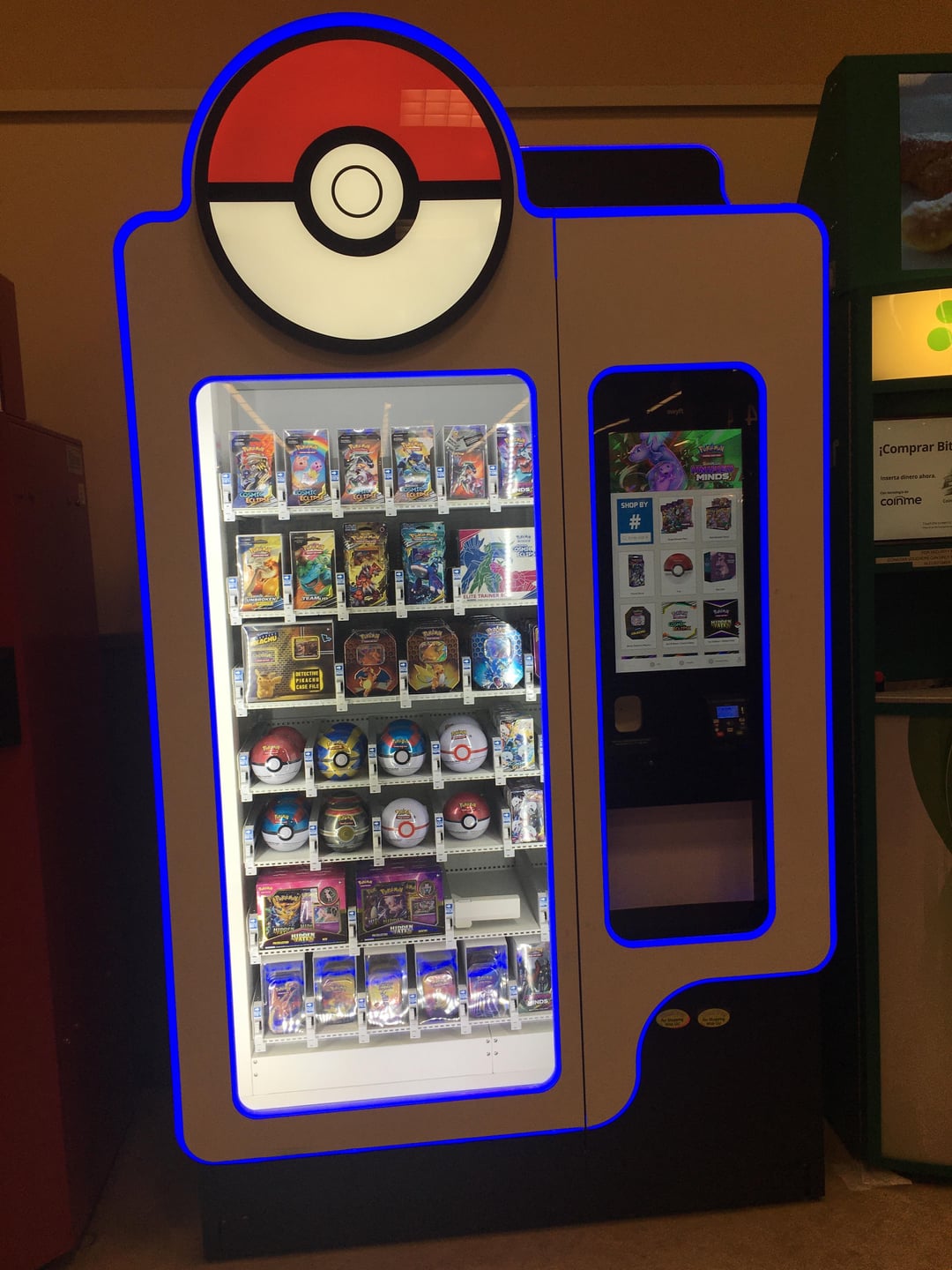 Illustrative example of pokemon vending machine locations