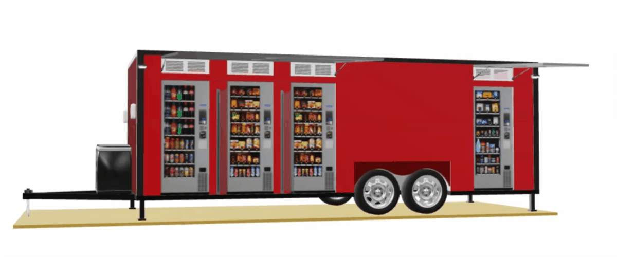 Illustrative example of portable vending machine