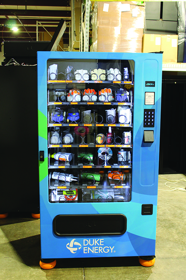 Illustrative example of ppe vending machine