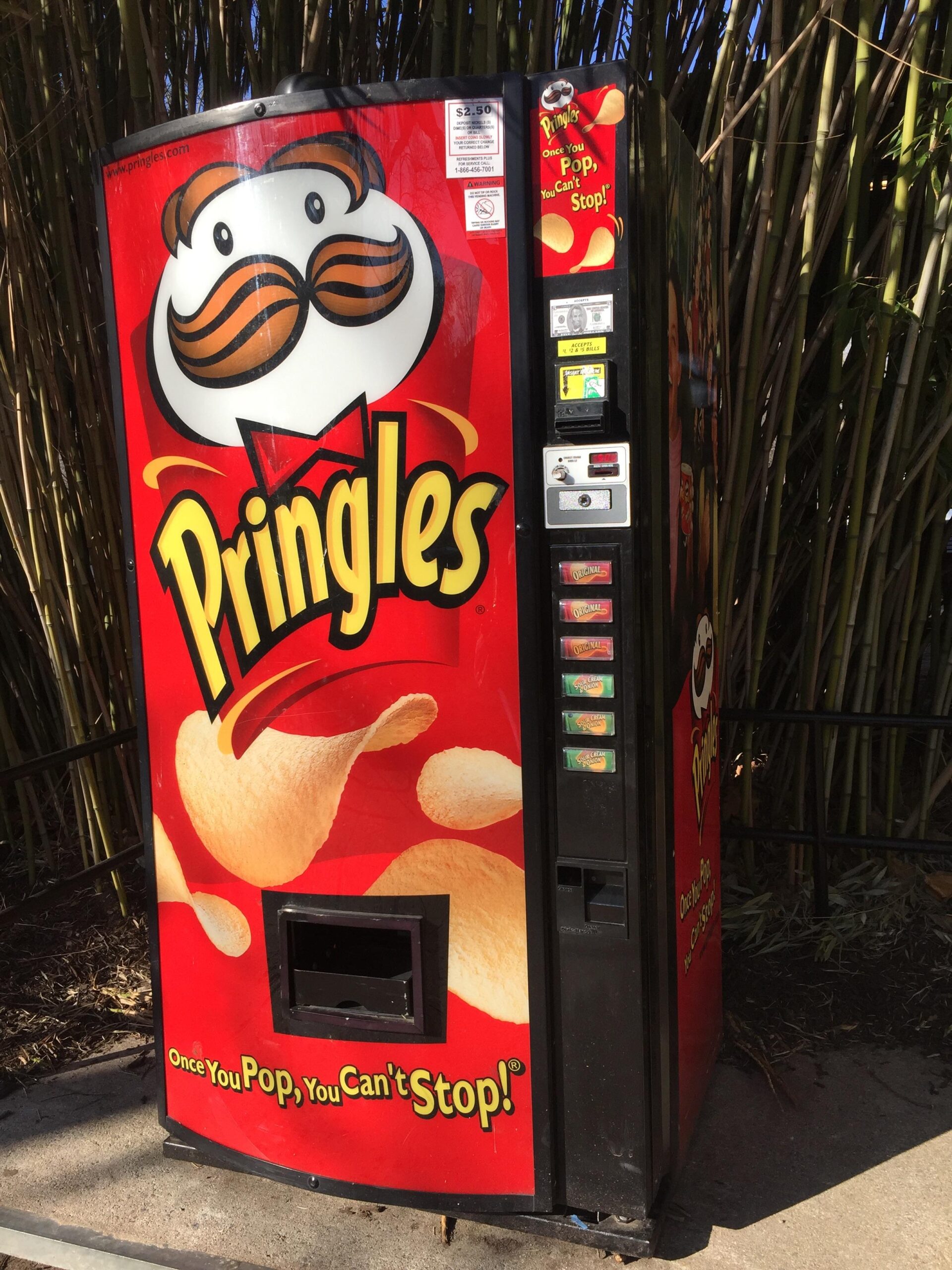 Illustrative example of pringles vending machine