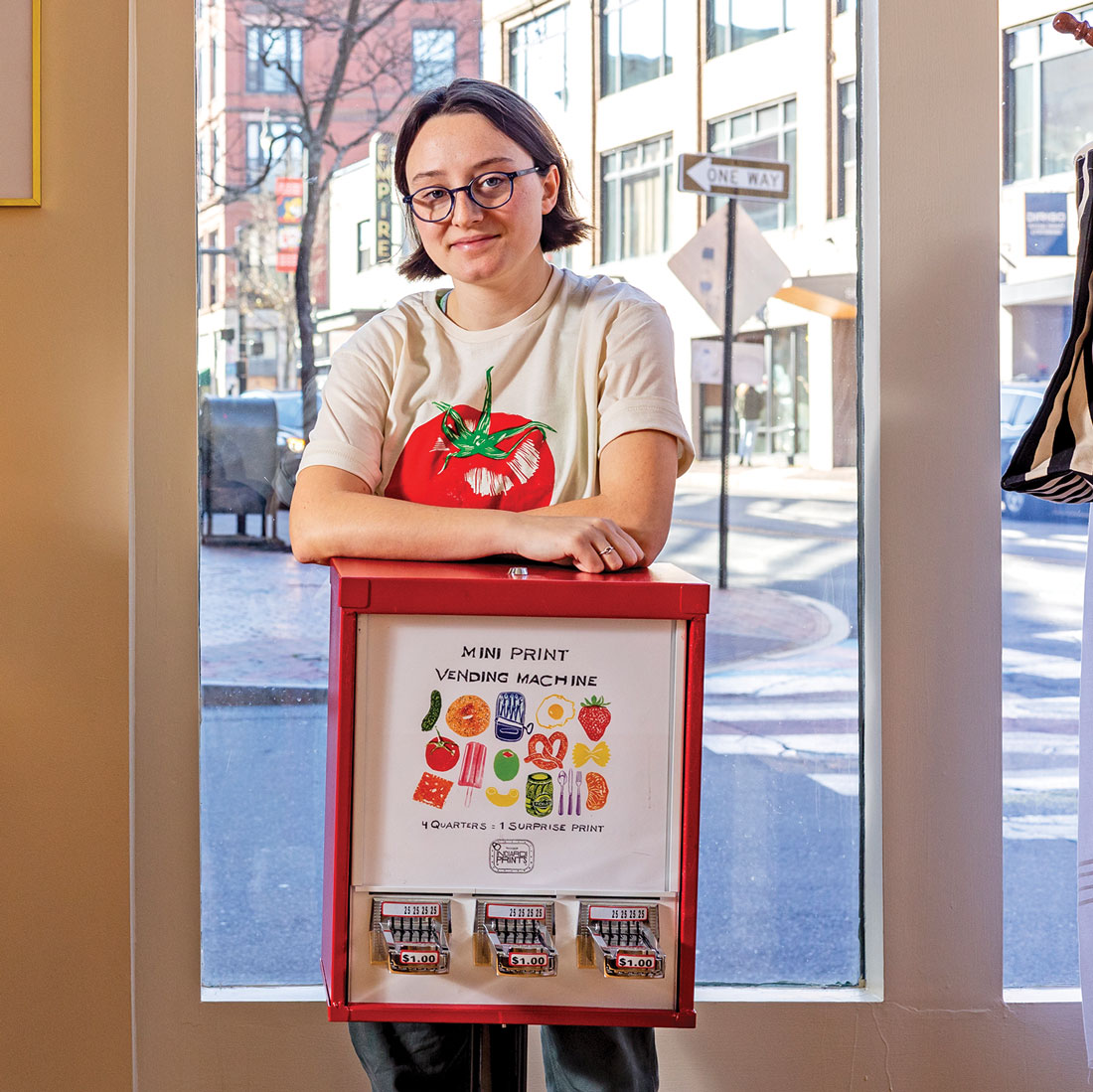 Illustrative example of print vending machine