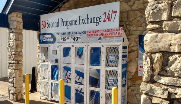 Illustrative example of propane vending machine