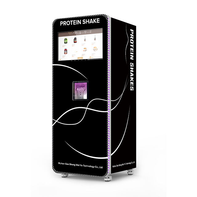 Illustrative example of protein shake vending machine