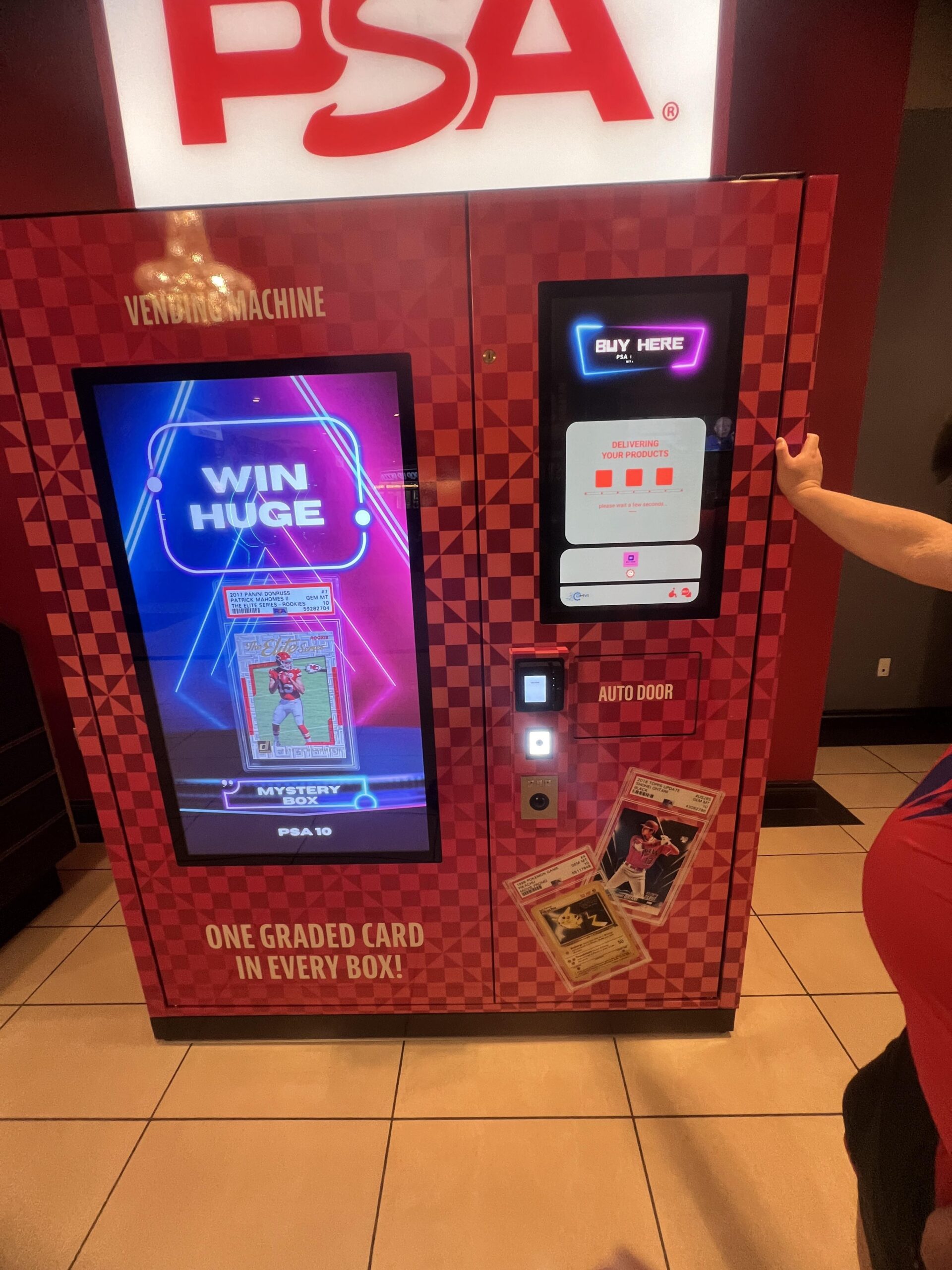 Illustrative example of psa 10 vending machine