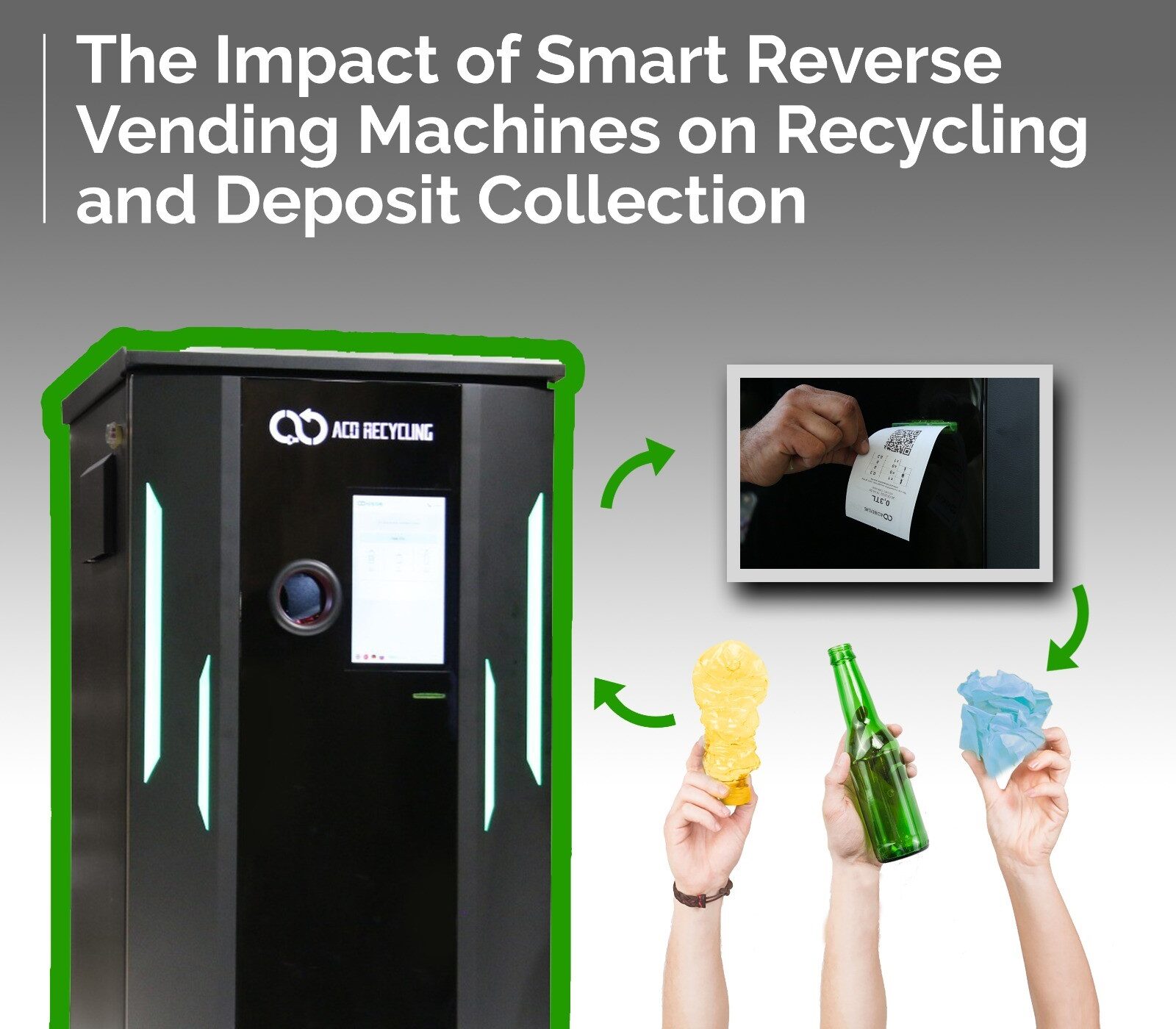 Illustrative example of recycling vending machine