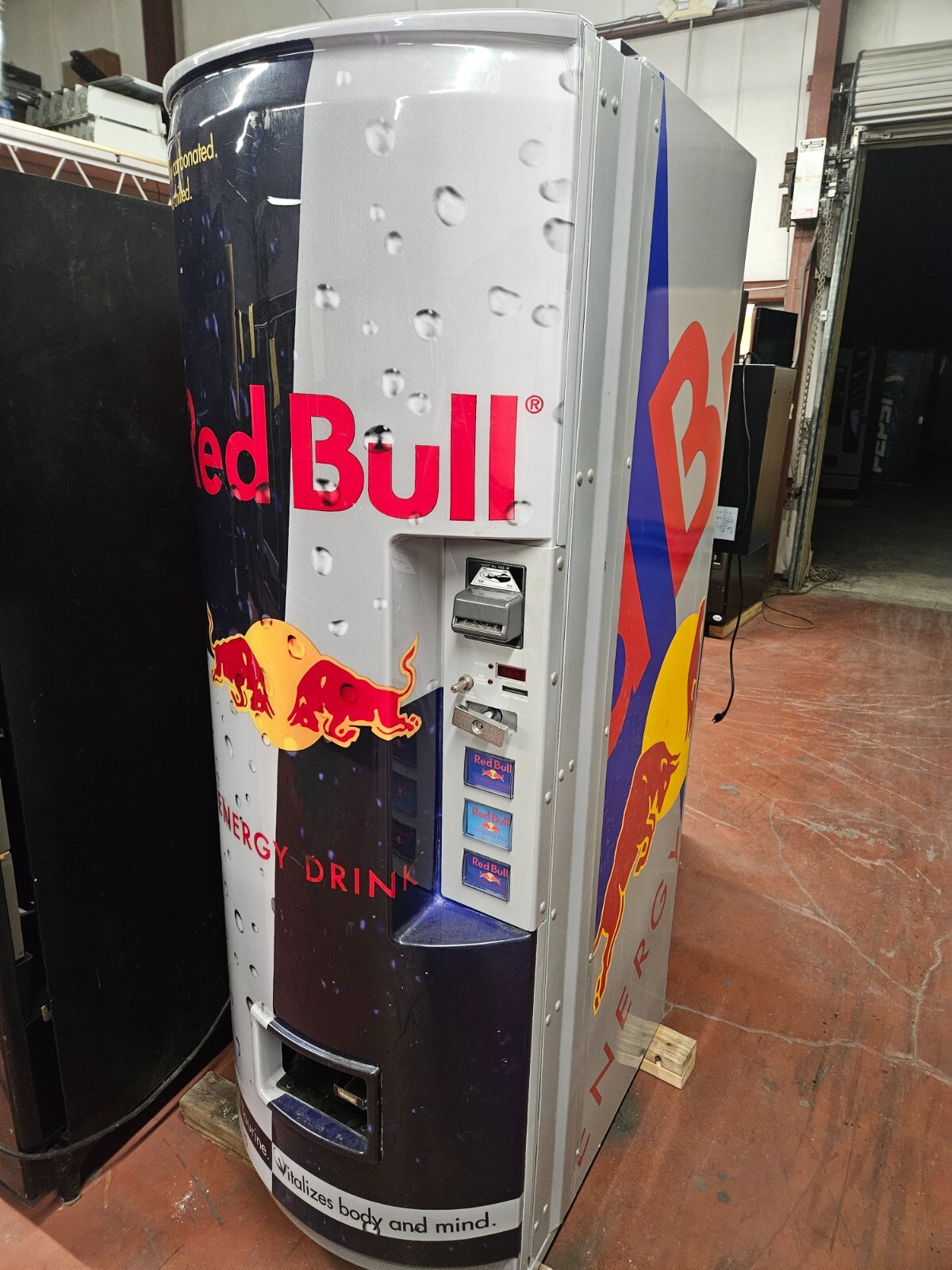 Illustrative example of red bull vending machine