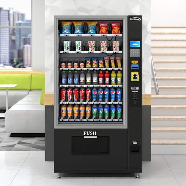 Illustrative example of refrigerated snack vending machines