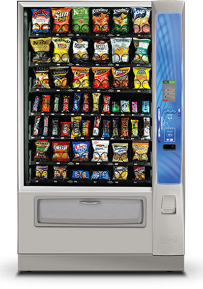 Illustrative example of refurbished vending machine