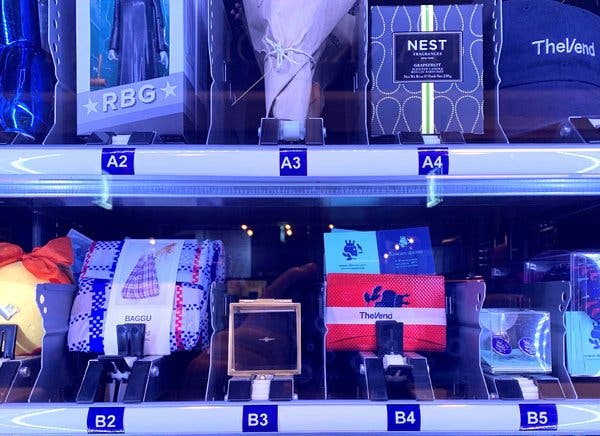 Illustrative example of ring vending machine