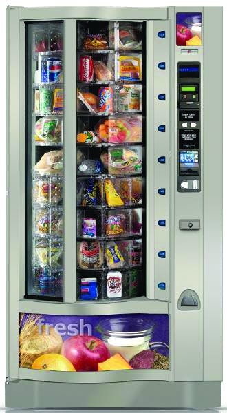 Illustrative example of rotating vending machine