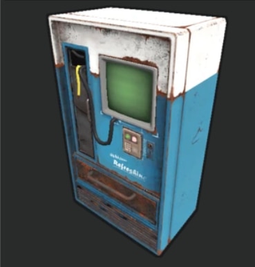 Illustrative example of rust vending machine