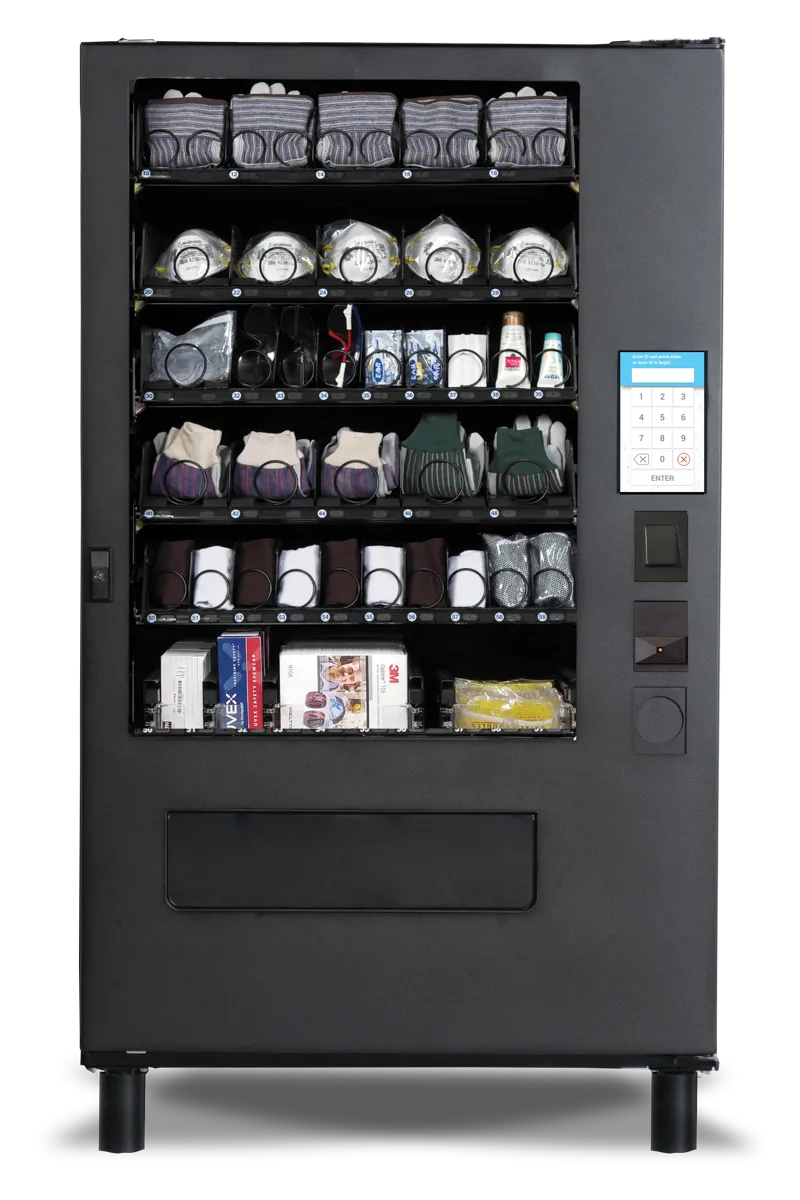 Illustrative example of safety equipment vending machines