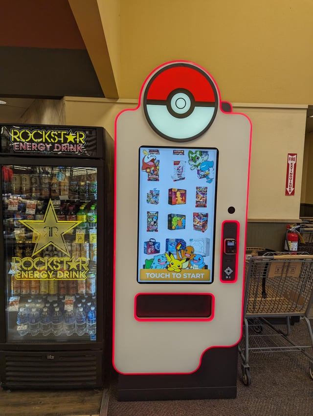 Illustrative example of safeway pokemon vending machine