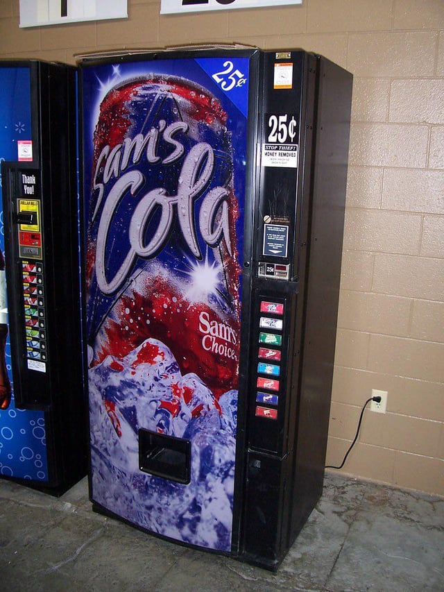 Illustrative example of sam's vending machines