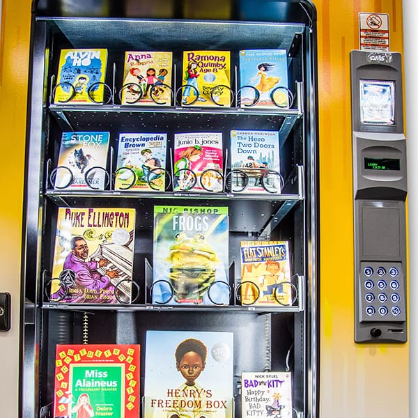 Illustrative example of scholastic book vending machine