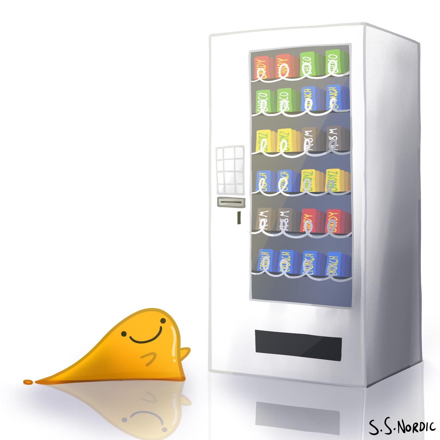 Illustrative example of scp vending machine