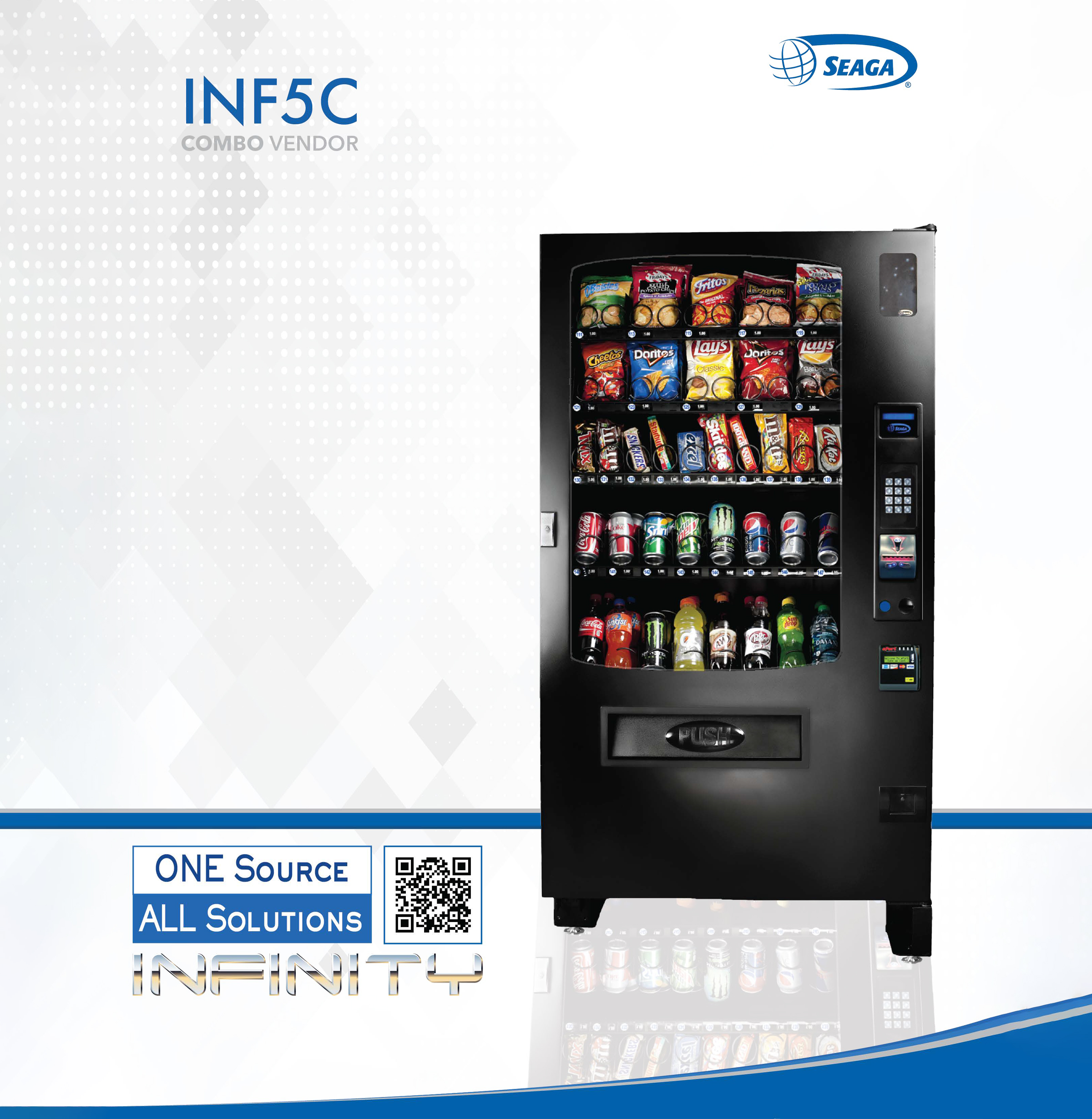 Illustrative example of seaga combo vending machine