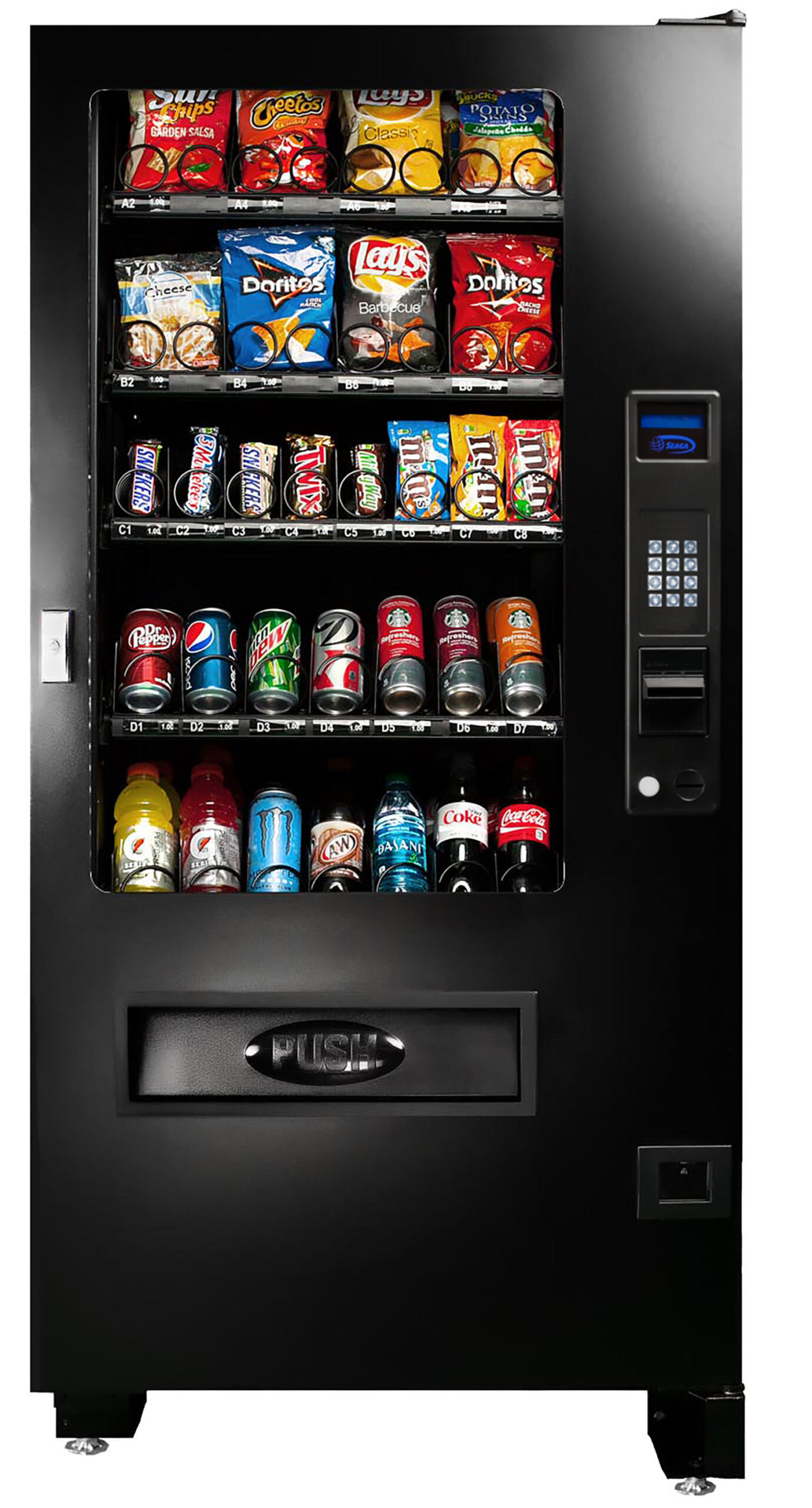 Illustrative example of seaga combo vending machine