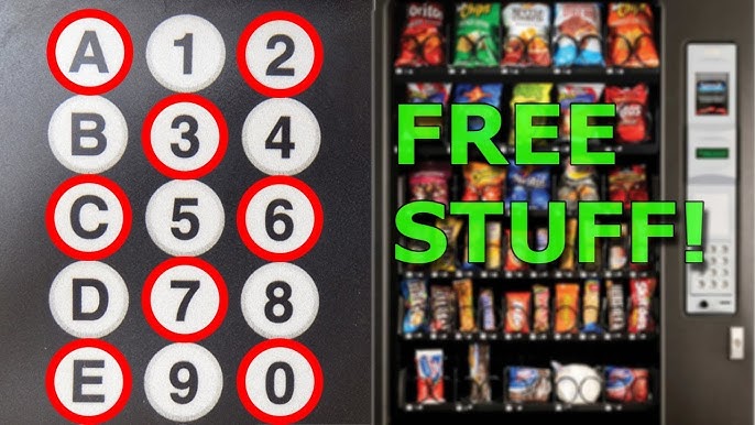 Illustrative example of secret codes for vending machines