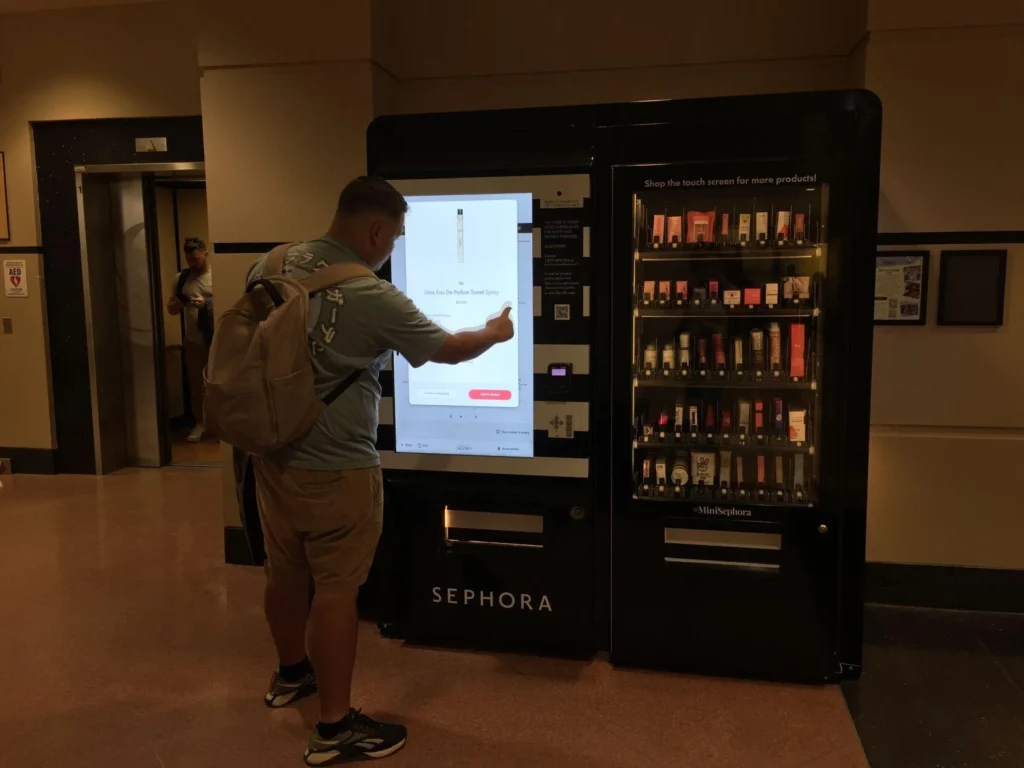 Illustrative example of sephora vending machine