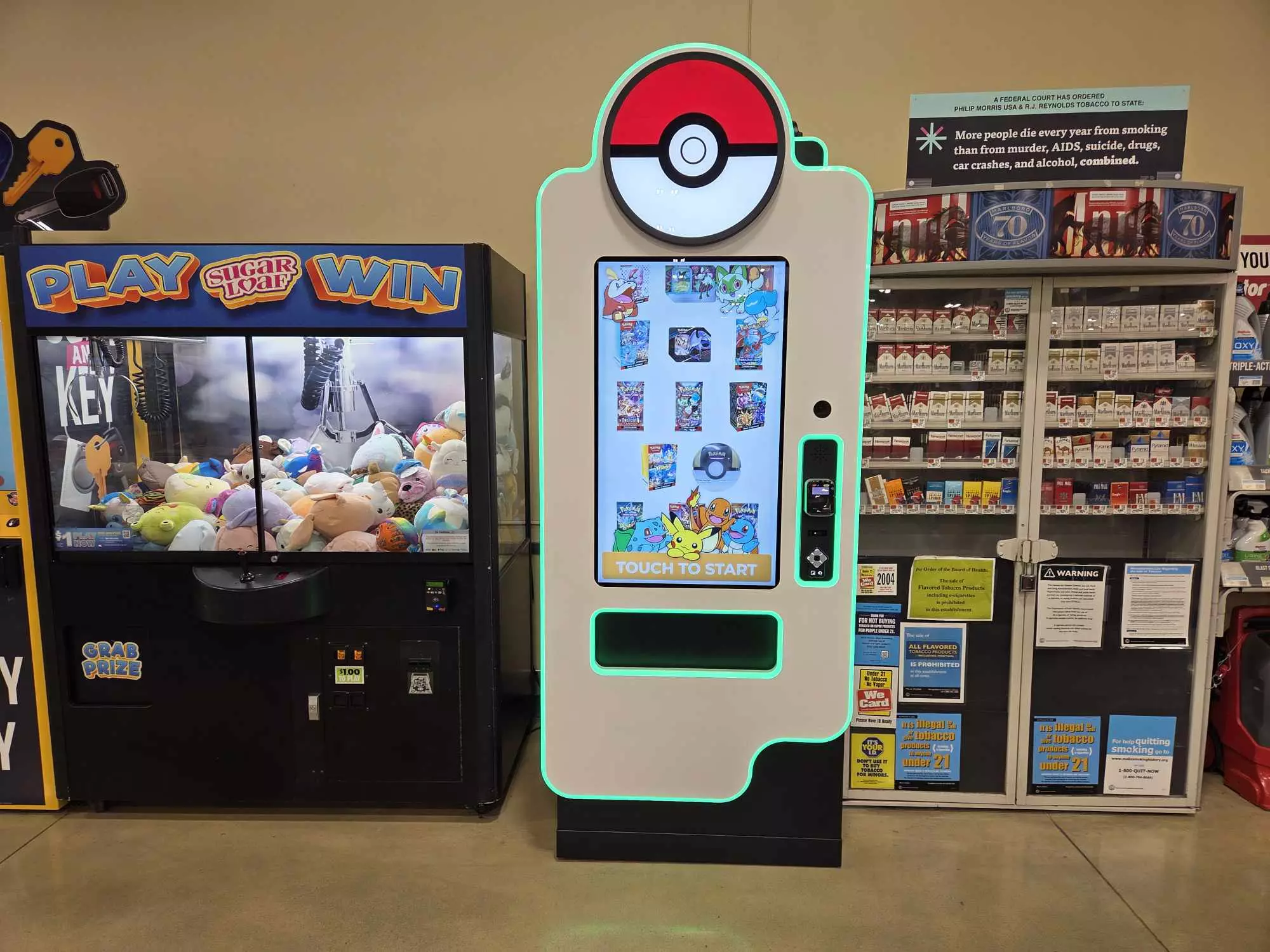 Illustrative example of shaw's pokemon vending machine