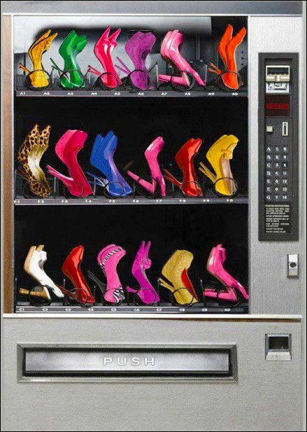 Illustrative example of shoe vending machine