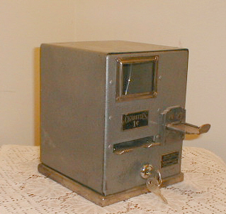 Illustrative example of single cigarette vending machine