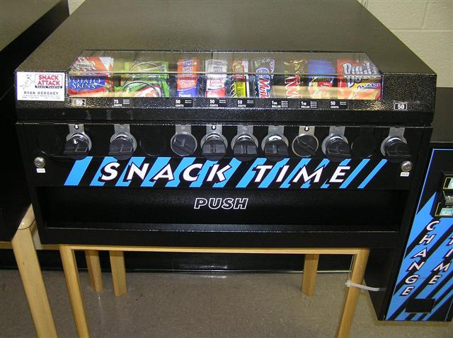 Illustrative example of snack attack vending machine