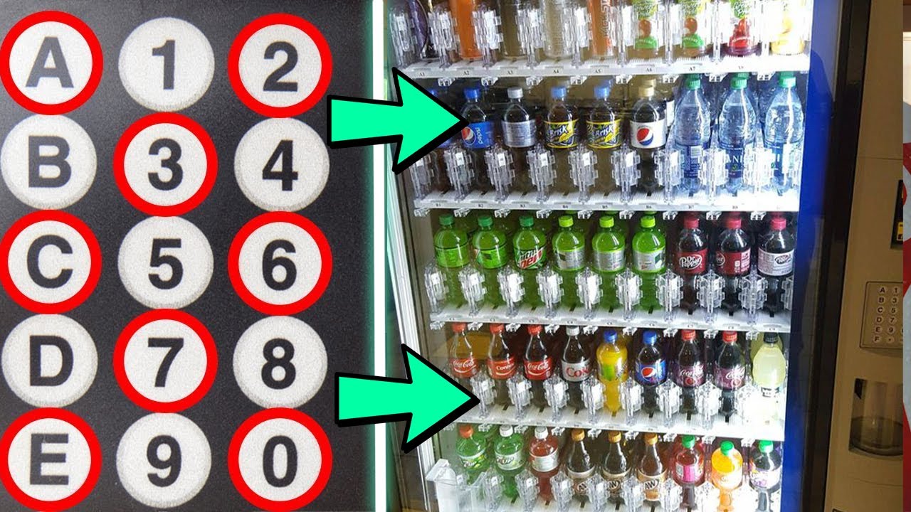 Illustrative example of snack vending machine hacks