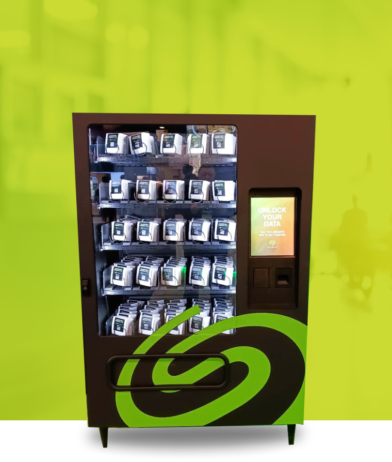 Illustrative example of social media vending machine rental